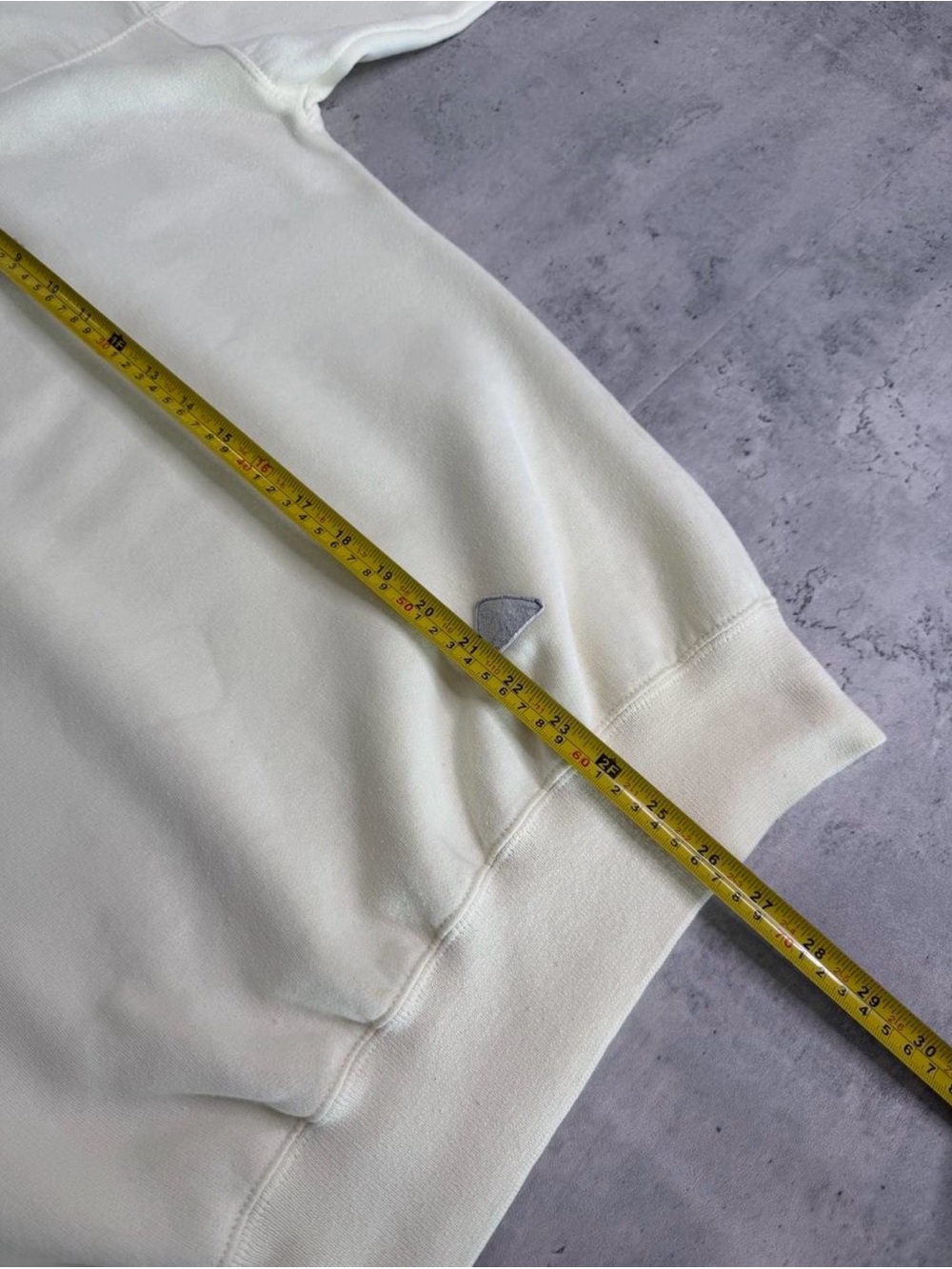 Vintage Deer Ridge Embroidered Crewneck Sweatshirt Cream Fleece Lined | Large - Picture 7 of 7